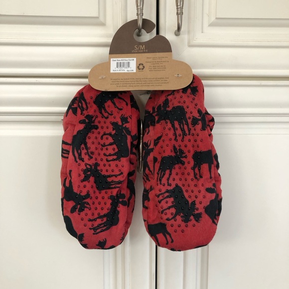 🫎 NWT Lazy One Women’s Moose Fuzzy Feet slippers - Picture 8 of 8